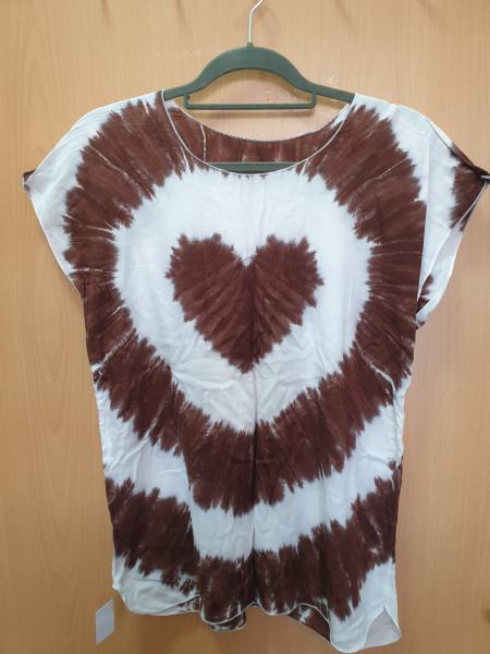 Tie Dye Top - Weiss Braun